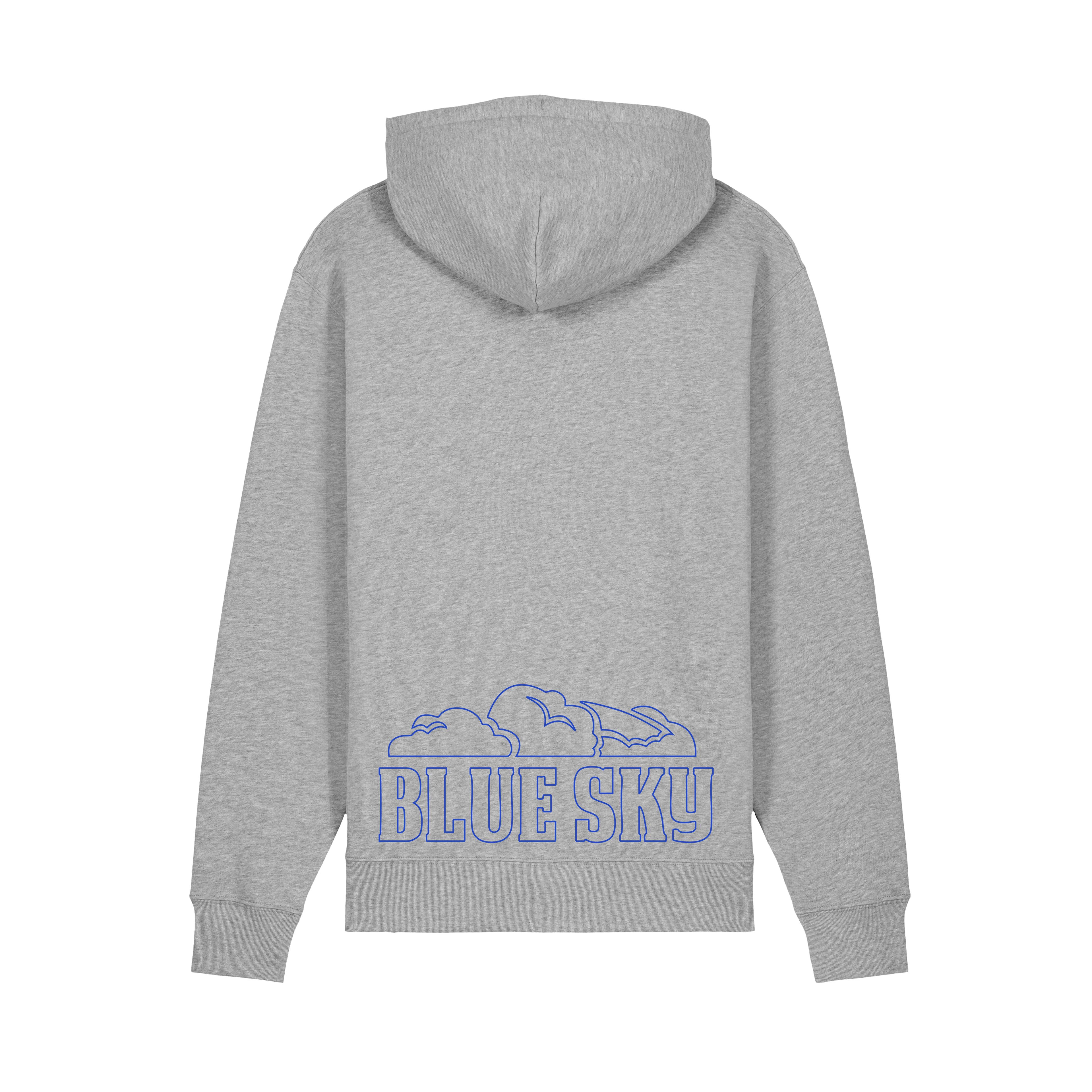Hoodie Gris Patch Blue Sky
