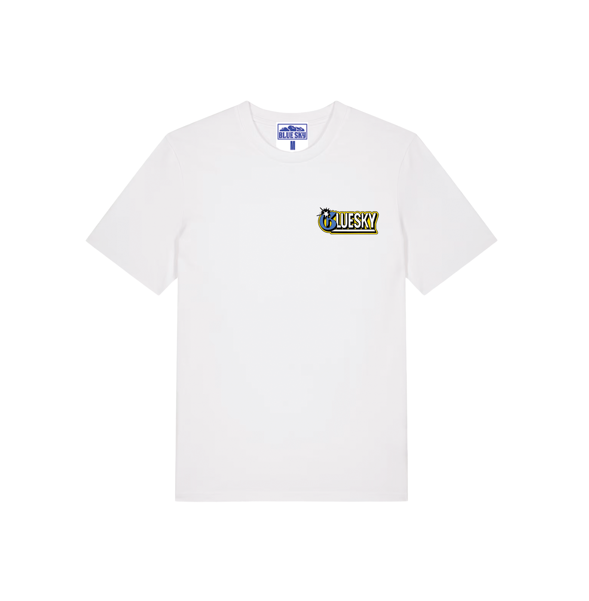 Tshirt Blanc Yellow Work Over Talent