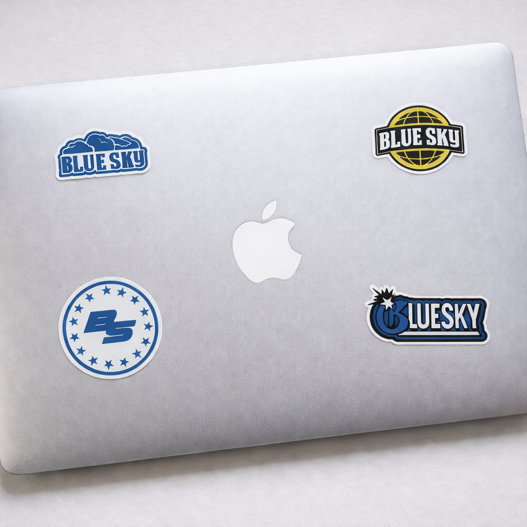 Pack 8 Stickers Blue Sky