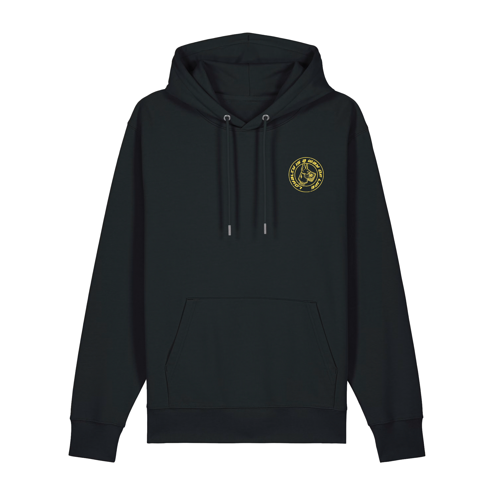 Hoodie Noir Yellow Dog