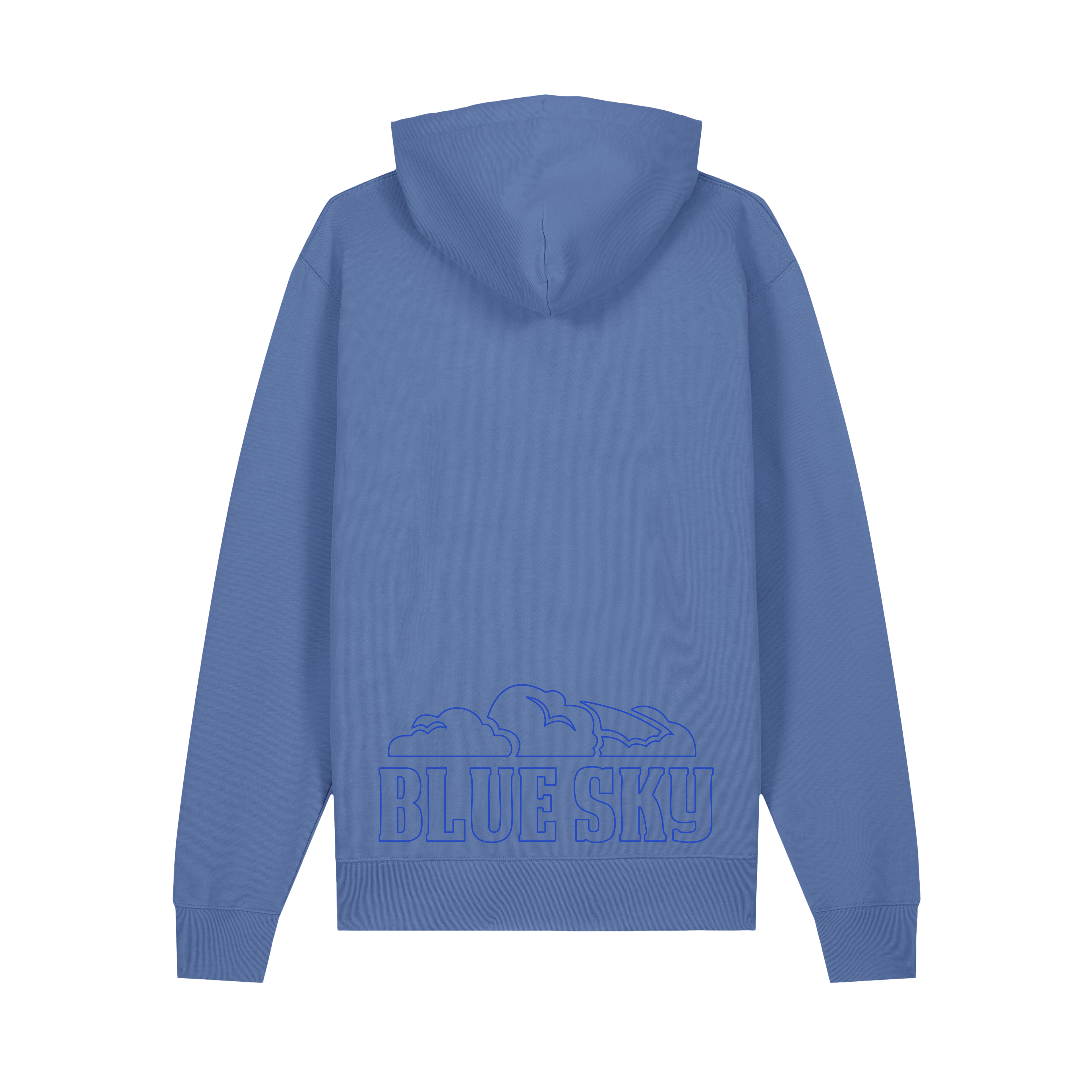 Hoodie Bleu Patch Blue Sky