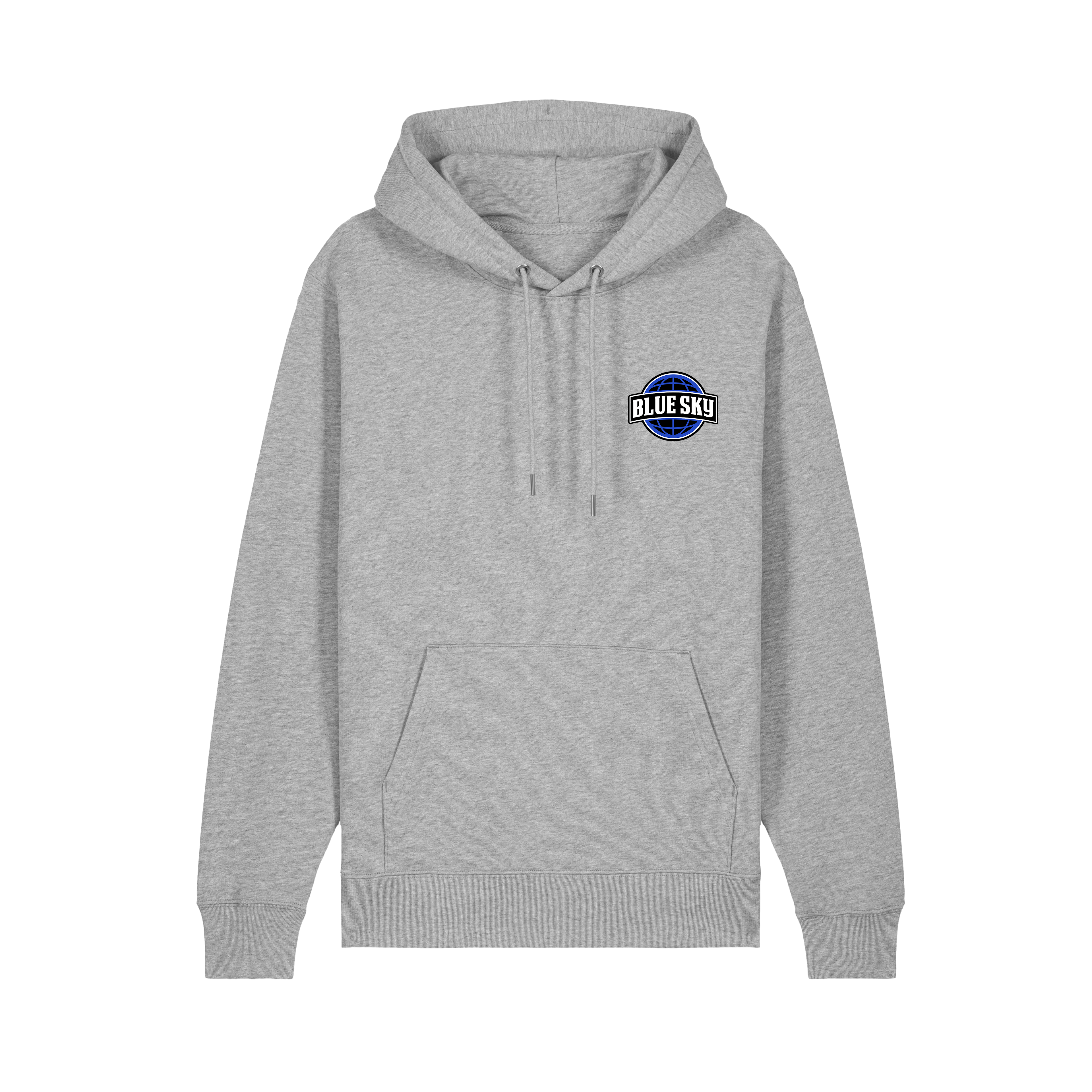 Hoodie Gris Patch Blue Sky