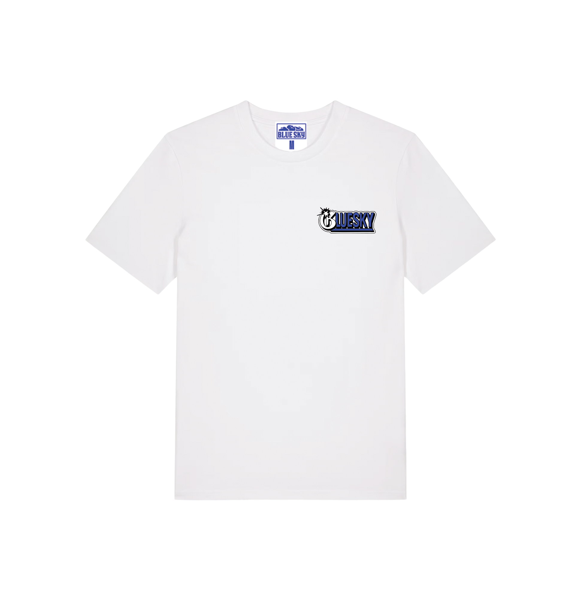 Tshirt Blanc Blue Work Over Talent